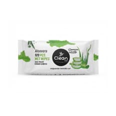 Toallitas húmedas con extracto de aloe vera Clean Ease (120 U)