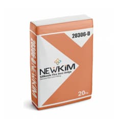 Mortero a base de cemento y silicona color blanco para juntas flexibles de 1 a 6 mm Newkim (20 kg / 44 lb)