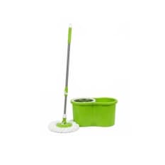 Fregona giratoria con mopa de repuesto color verde XL Soluciones