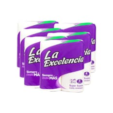 Papel sanitario La Excelencia (6 x 4 U)