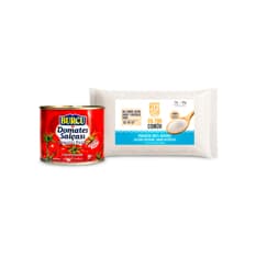 Combo básico de cocina #1: Sal fina común Cosecha Real + Pasta de tomate Burcu
