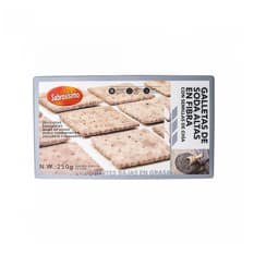 Galletas de soda de grano negro con semilla de chía Sabrosísimo (250 g / 8.81 oz)