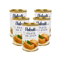 Filete de atún en aceite vegetal Valcatá SURL (5 x 400 g / 14.11 oz)
