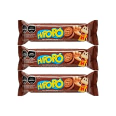 Galletas con relleno sabor chocolate Hipopó (3 x 80 g , 2.82 oz)