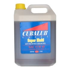 Aceite de motor Super Multi 15W-40 Cubalub (5 L)