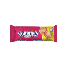 Galletas sándwich de vainilla rellenas de crema sabor a fresa Delizola (35 g / 1.23 oz)