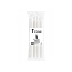 Vela blanca artesanal Tatine (8 U)