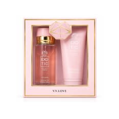 Kit de colonia y crema para mujer Exotic Cloudy Candy V.V.Love