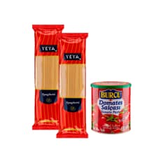 Espaguetis + Pasta de tomate