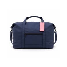Bolsa de viaje azul marino con bolsillos laterales y asas extraíbles ISABELLA