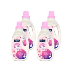Suavizante para ropa con aroma a rosa YEYA (4 x 1 L)