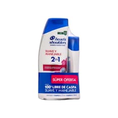 Set de 2 champús anticaspa suave y manejable 2 en 1 Head & Shoulders