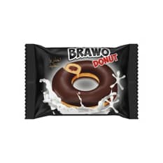 Dona rellena de chocolate con cobertura de chocolate con leche Brawo ANI (40 g / 1.41 oz)