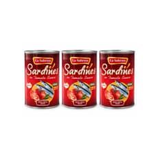 Sardina en salsa de tomate La Sabrosa (3 x 425 g / 14.99 oz)