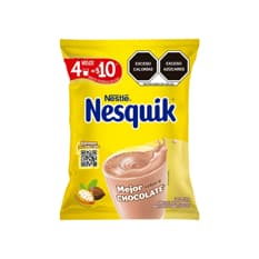Alimento en polvo para preparar bebida fortificada sabor chocolate Nesquik Nestlé (52 g / 1.83 oz)