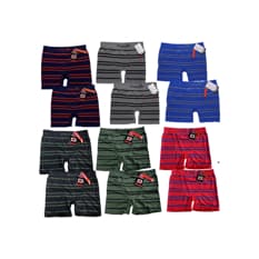 Calzoncillos tipo bóxer de colores variados Capitán (12 U)