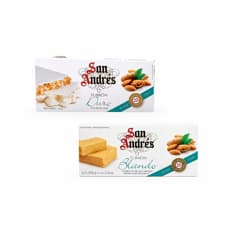 Combo: Turrón blando de almendras San Andrés (150 g / 5.29 oz) +Turrón duro de almendras San Andrés (150 g / 5.29 oz)