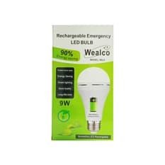 Bombillo Led recargable 9 W Wealco WL9