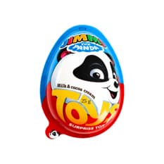Huevo sorpresa para niños con crema de leche y cacao Jimmy Panda (25 g)
