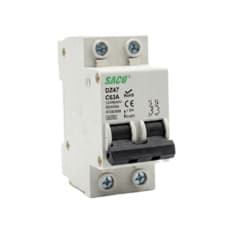 Interruptor termomagnético de 2 polos - tipo europeo de 63 A Saco