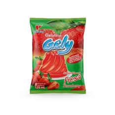 Gelatina sabor fresa Gely (170 g / 6 oz)