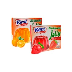 Gelatina de fresa + naranja