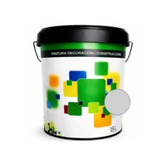 Pintura acrílica interior y exterior color gris claro Euro Campi (15 L)