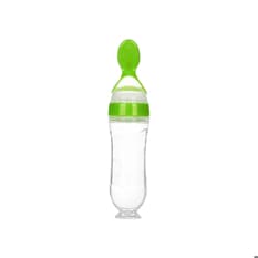 Biberón dosificador para alimentación de bebés – verde Baby Luna