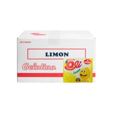 Gelatina sabor limón Oli (48 x 85 g / 3 oz)
