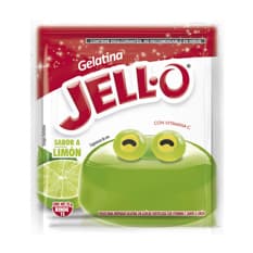 Gelatina sin azúcar fortificada con Vit C sabor a limón Jell-O (25 g)