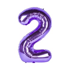 Globo morado número 2 de 32 pulgadas Balloon