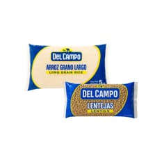 Arroz de grano largo Del Campo + Lentejas Del Campo