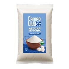 Azúcar blanca refinada Campo Vivo (1 kg / 2.2 lb)
