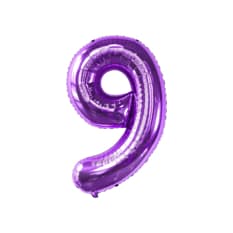 Globo morado número 9 de 32 pulgadas Balloon