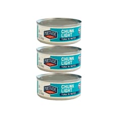 Atún claro en trozos en agua Portside (3 x 142 g / 5 oz)