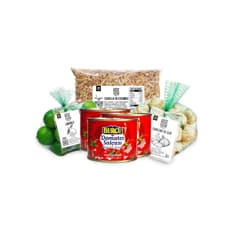 Combo para sopas #4: Pasta de tomate Burcu + Limones Cosecha Real + Cabezas de ajo Cosecha Real + Cebolla en escamas Cosecha Real