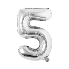 Globo plateado Número 5 Balloon (32 pulgadas)