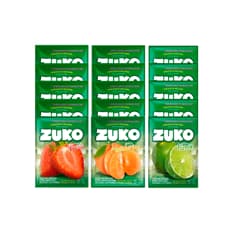 Combo refrescos zuko mandarina (5 x 13 g) + zuko fresa (5 x 13 g) + zuko limón (5 x 13 g)