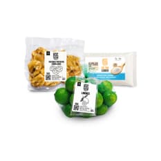 Combo criollo #6: Tostones prefritos congelados Cosecha Real + Sal fina común Cosecha Real + Limones Cosecha Real