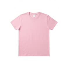 Camiseta de cuello redondo rosado de algodón para hombre Torbex (Talla XL)