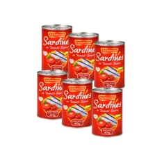 Sardinas en salsa de tomate La Sabrosa (6 x 425 g / 14.99 oz)