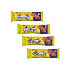 Galletas sándwich de choco rellenas de crema sabor a plátano Delizola (4 x 35 g / 1.23 oz)