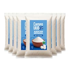 Azúcar blanca refinada Campo Vivo (8 x 1 kg / 2.2 lb)