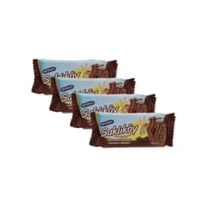 Galletas Saklikoy con crema de chocolate Ülker ( 4 x 87 g / 3.07 oz)