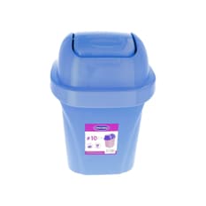 Papelera compacta de 10 litros con tapa vaivén Prolimso
