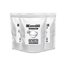 Leche entera en polvo Campo Vivo (3 x 1 kg / 2.2 lb)