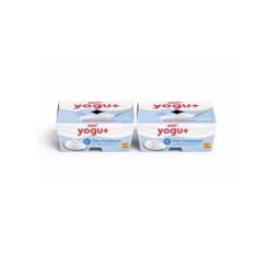 Yogurt pasteurizado sabor natural azucarado Yogu+ Feiraco (8 x 125 g / 4.41 oz)