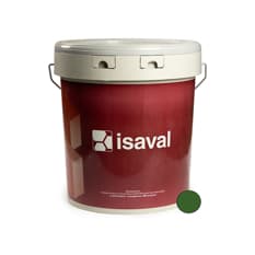 Pintura elástica impermeabilizante color verde aislante antigoteras Isaval (14 L)