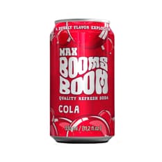 Refresco gaseado sabor cola Max Booms Boom (330 ml)