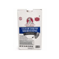 Manteca vegetal líquida transparente Chef´s Quality (15.88 kg / 35 lb)